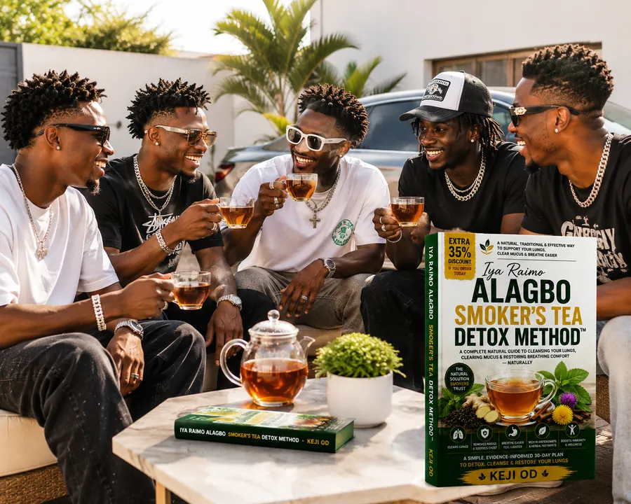 A group of friends sharing herbal tea together outdoors